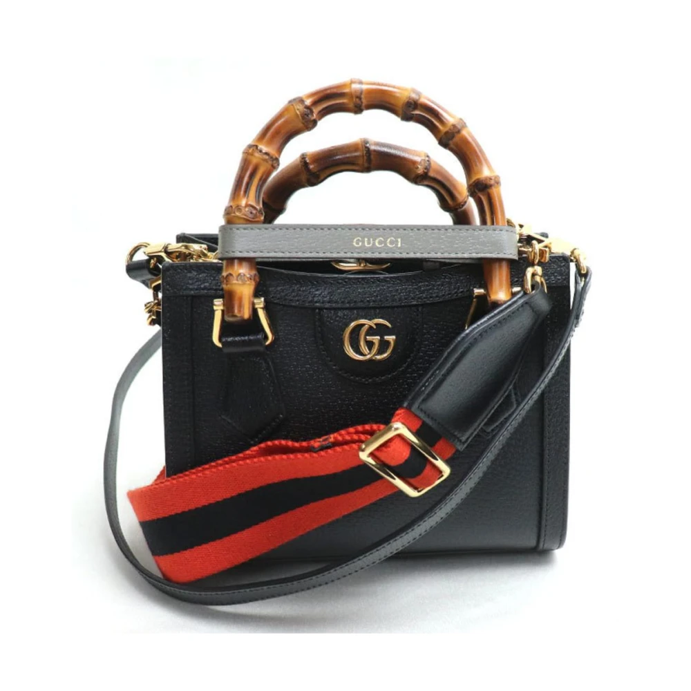 Gucci Vintage Tweedehands Gucci Bamboo 1947 Kleine Top Handtas