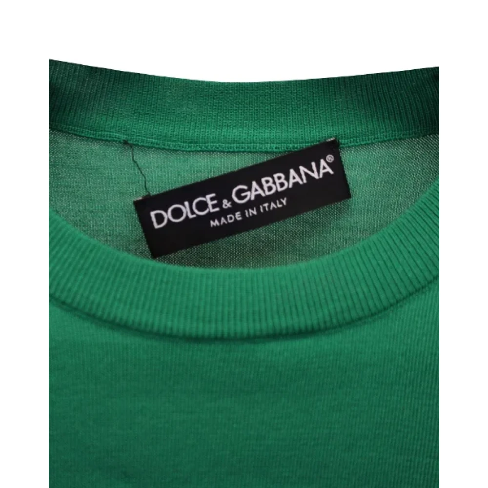 Dolce & Gabbana Pre-owned Silk tops Green Dames