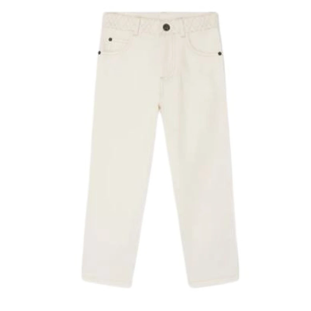 Bonpoint Unisex Kids Beige Eloha Trousers - Jeans - 8 Y - Kids