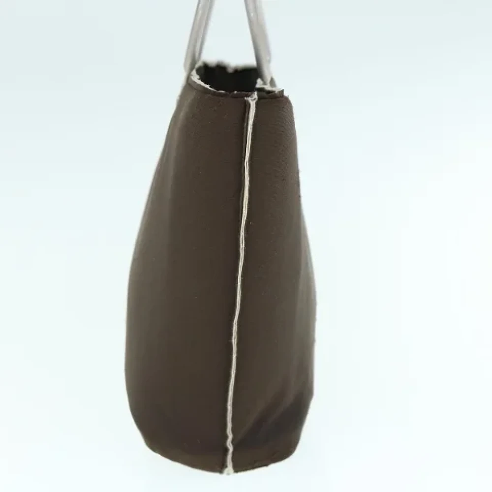 Chanel Vintage Pre-owned Nylon handbags Brown Dames
