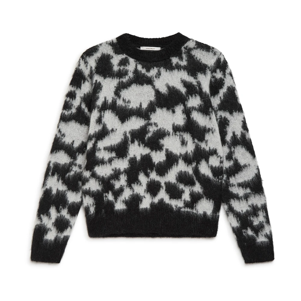 Maliparmi Bloemen Trui Black Dames
