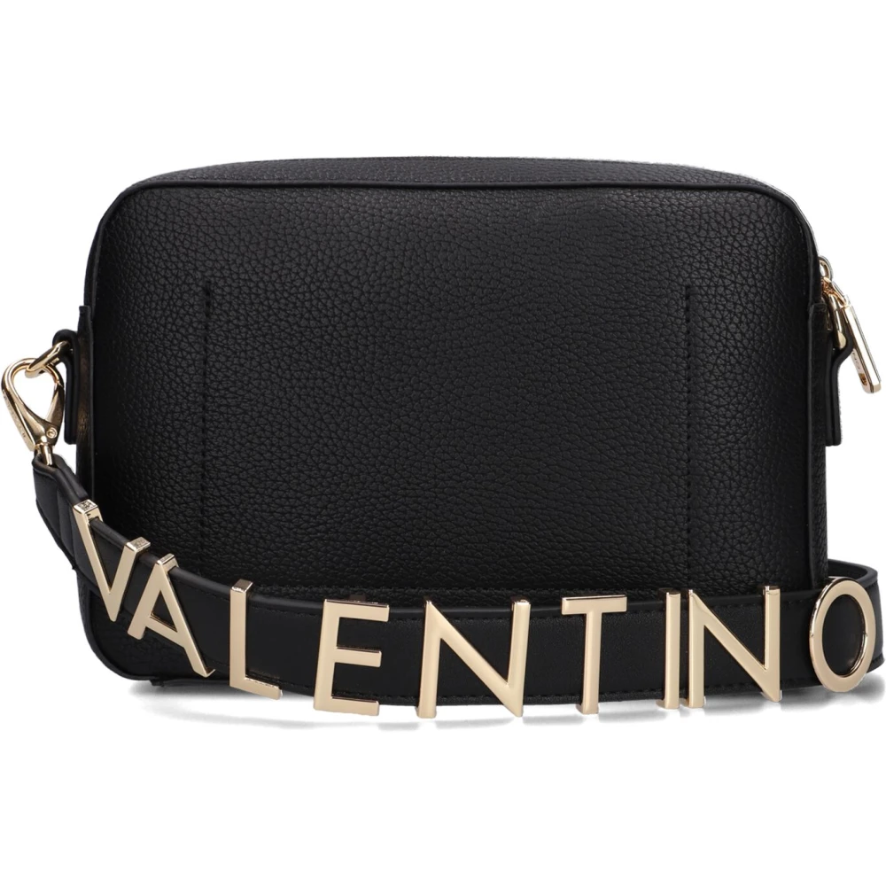 Valentino by Mario Valentino Alexia Camera Tas Zwart Leer Look Black Dames