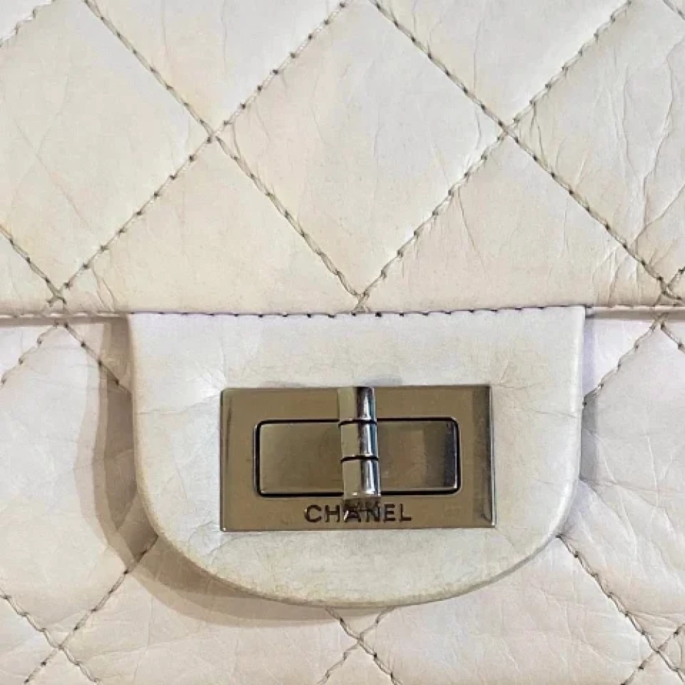 Chanel Vintage Pre-owned Leather chanel-bags Beige Dames