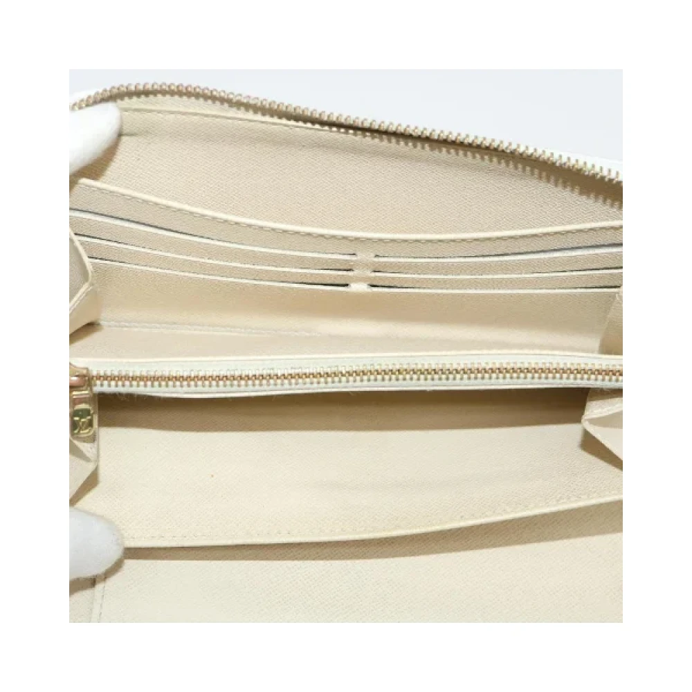 Louis Vuitton Vintage Pre-owned Coated canvas wallets Beige Dames
