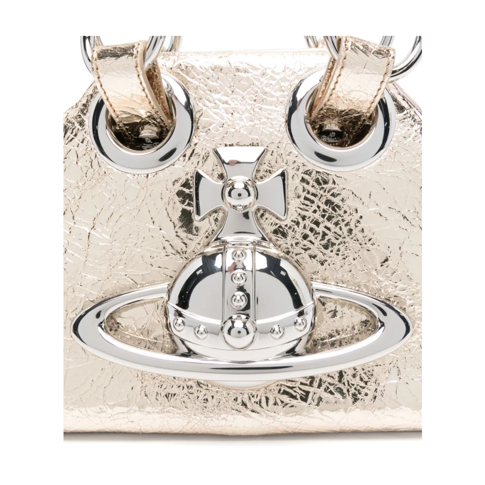 Vivienne Westwood Gouden tassen met drukknoopsluiting Yellow Dames