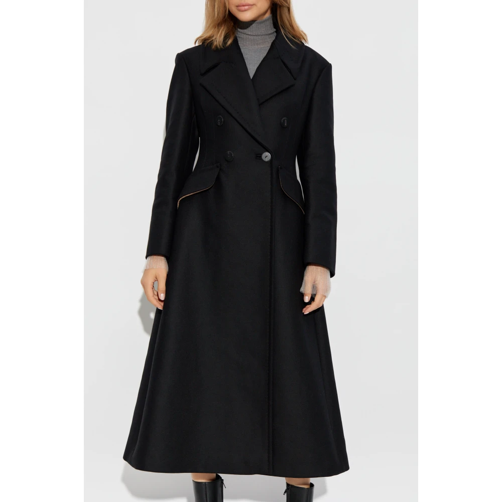 Max Mara Bouquet Coat Black Dames