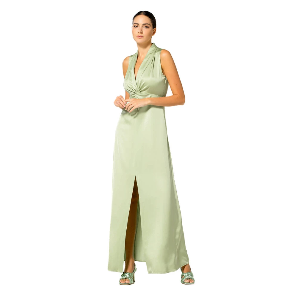 Caroline Biss Elegante Jurk Kleed 1187 Green Dames
