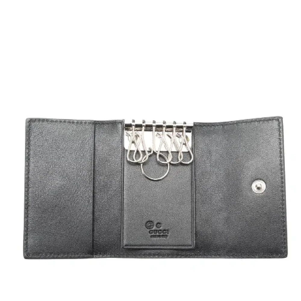 Gucci Vintage Pre-owned Leather key-holders Black Heren