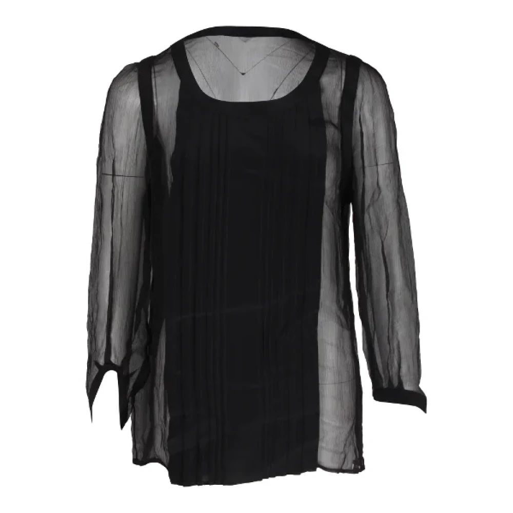 Miu Pre-owned Silk tops Black Dames