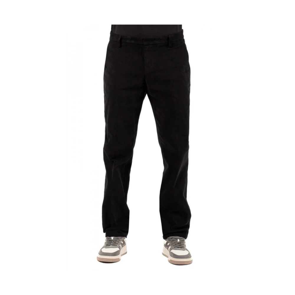Dondup Hombre Negro Pantalones, Talla: W30