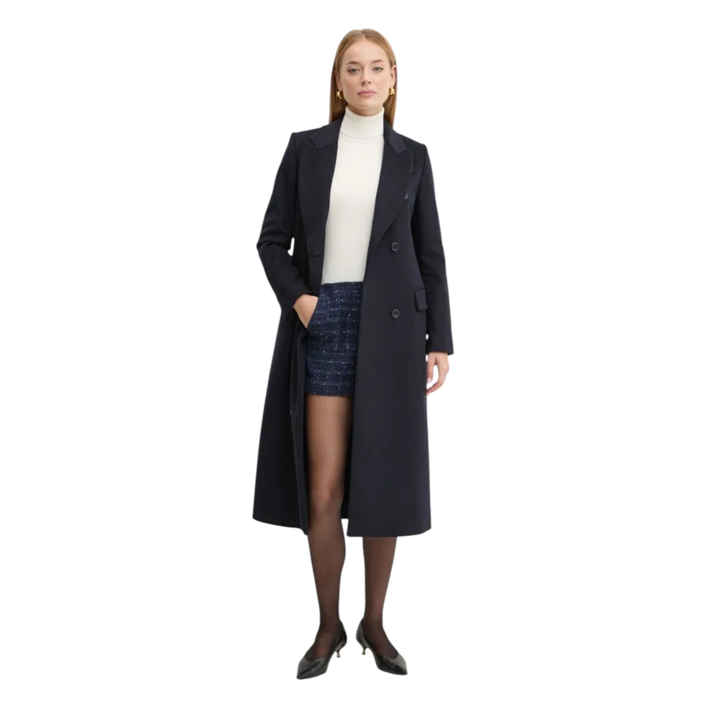 Twinset Stijlvolle Jas voor Vrouwen Blue Dames