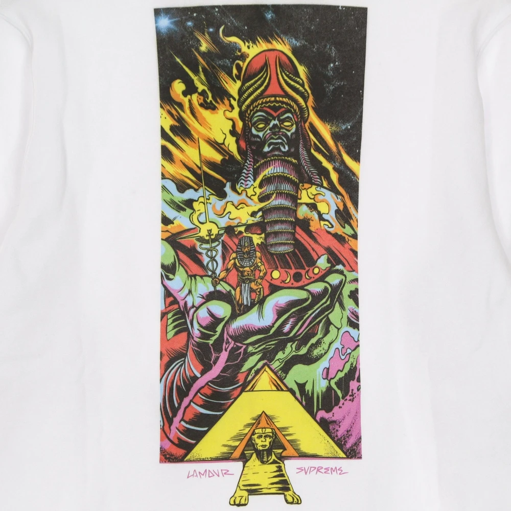 Element Witte Reckoning Hoodie met Supreme Print White Heren
