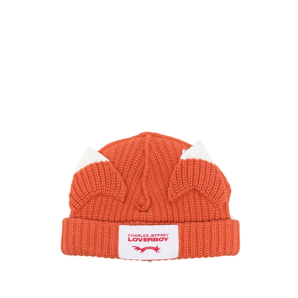 Loverboy by Charles Jeffrey Klei Oranje Logo Patch Hoed Orange Heren