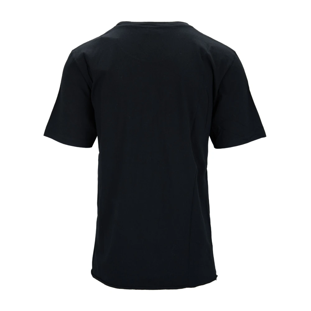 Saint Laurent Love Print Katoenen T-Shirt met Ronde Hals Black Heren