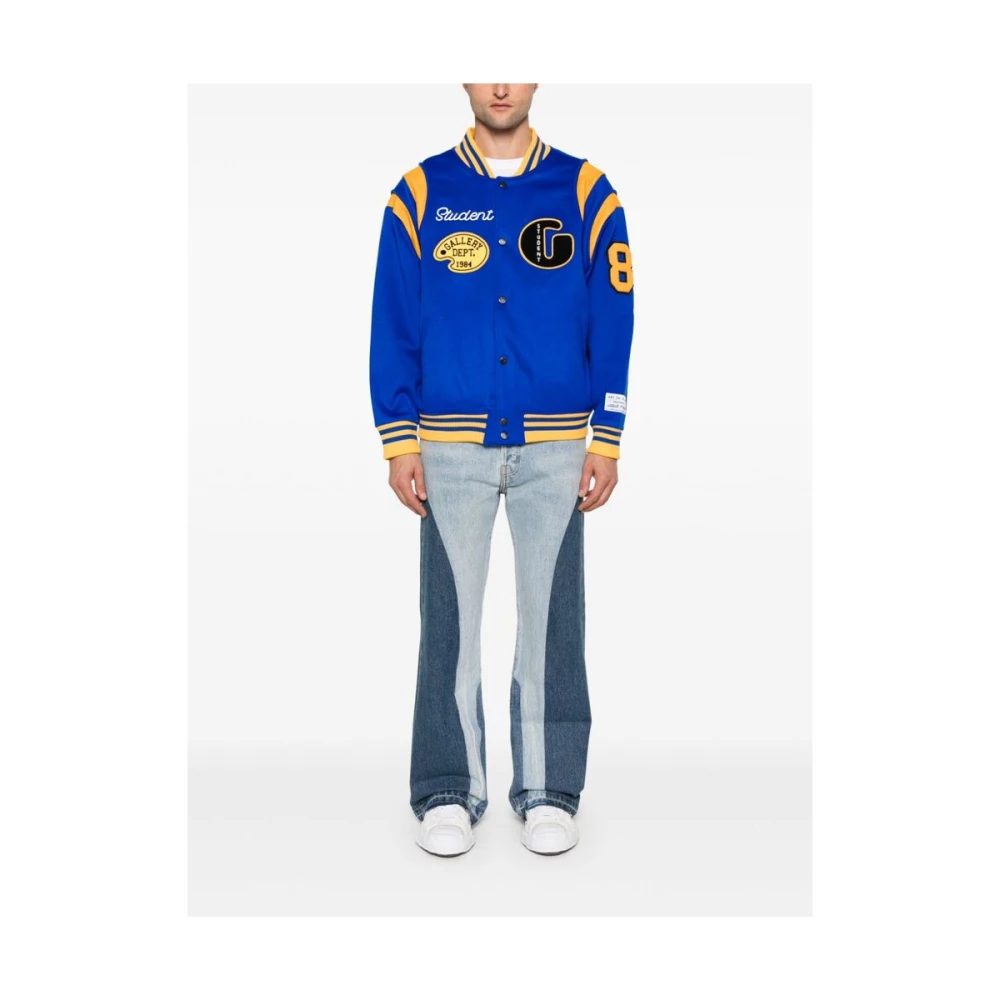 Gallery Dept. Blauwe Katoenen Flared Logo Jeans Blue Heren