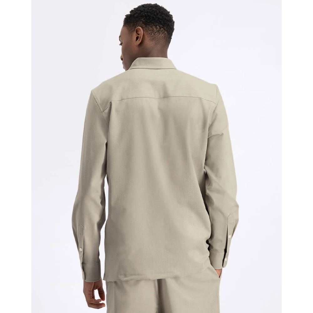 LAW OF THE SEA Fury Melange Overshirt Gray Heren