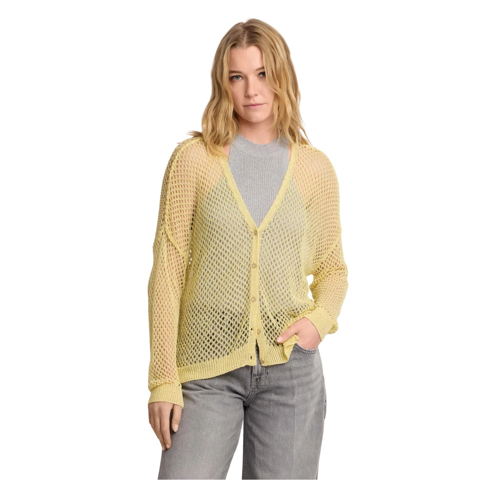 Kocca Yellow Cardigans, Female, L, Furseo Cardigan