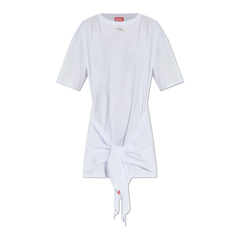 Diesel Women's White Short Dresses, S, Dress D-Eivor