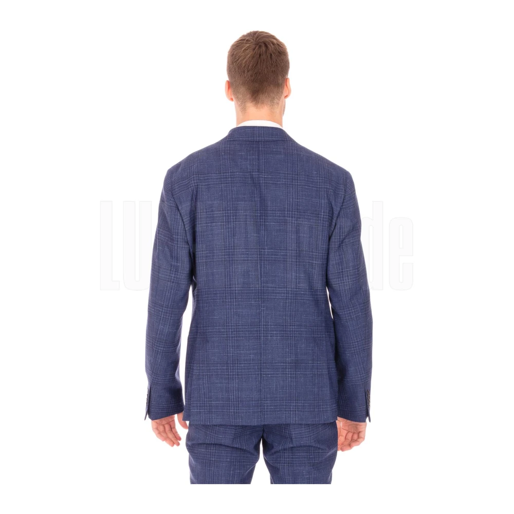 Luigi Bianchi Mantova Elegante Jurk Blue Heren