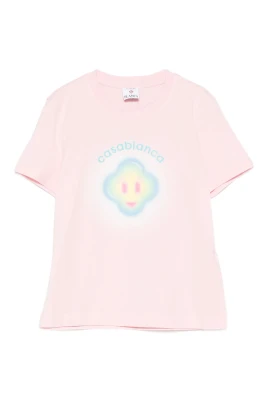 Airbrush Smiley Fitted Kortärmad T-shirt