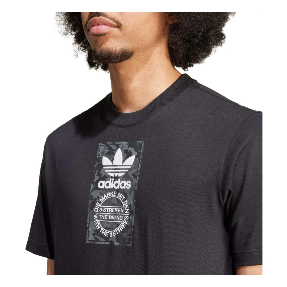 Adidas T-shirt Black Heren