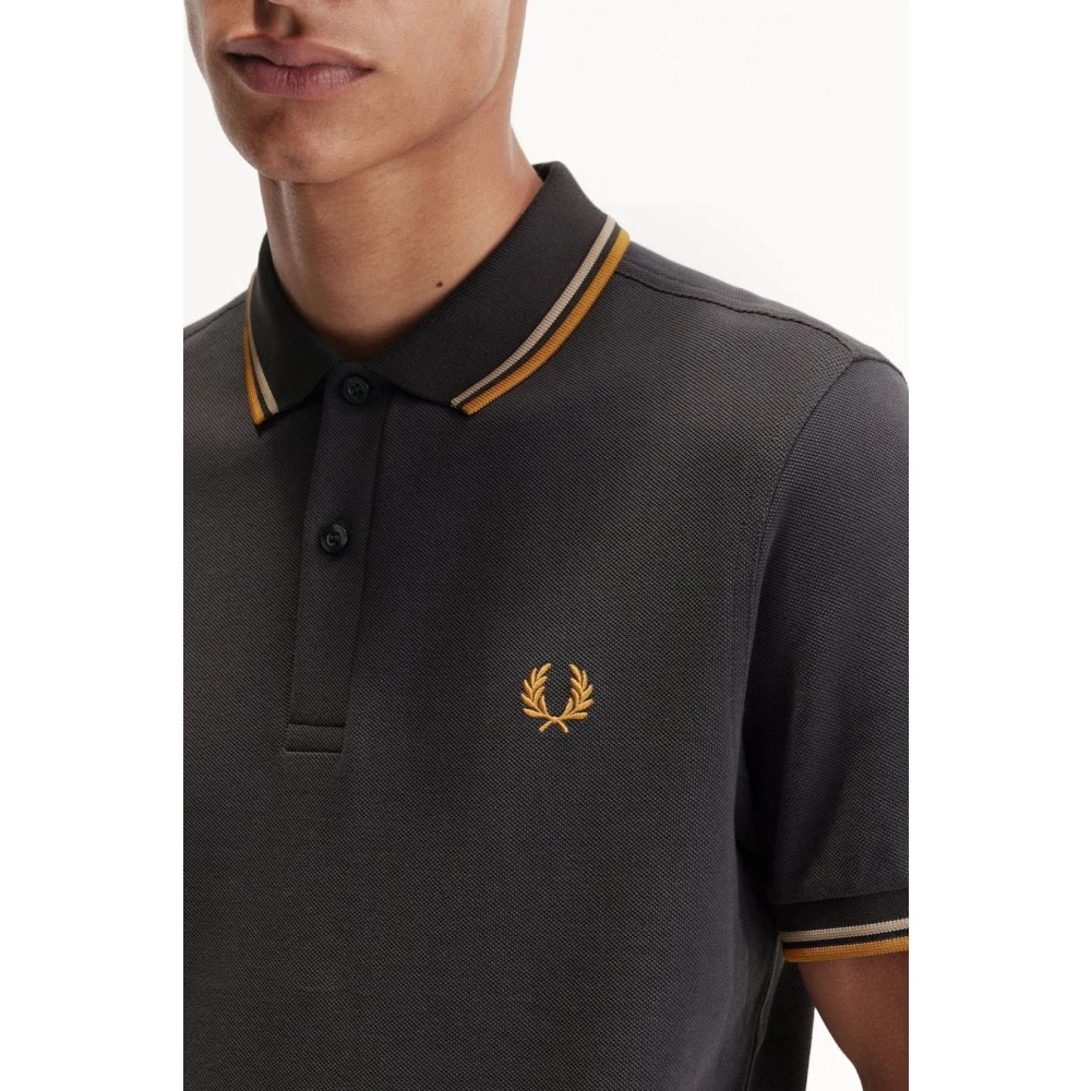Fred Perry Polo Shirts Gray Heren