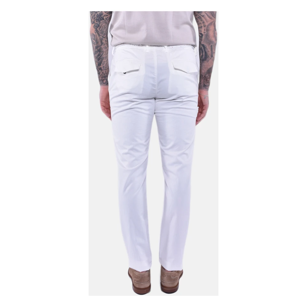 Eleventy Trousers White Heren
