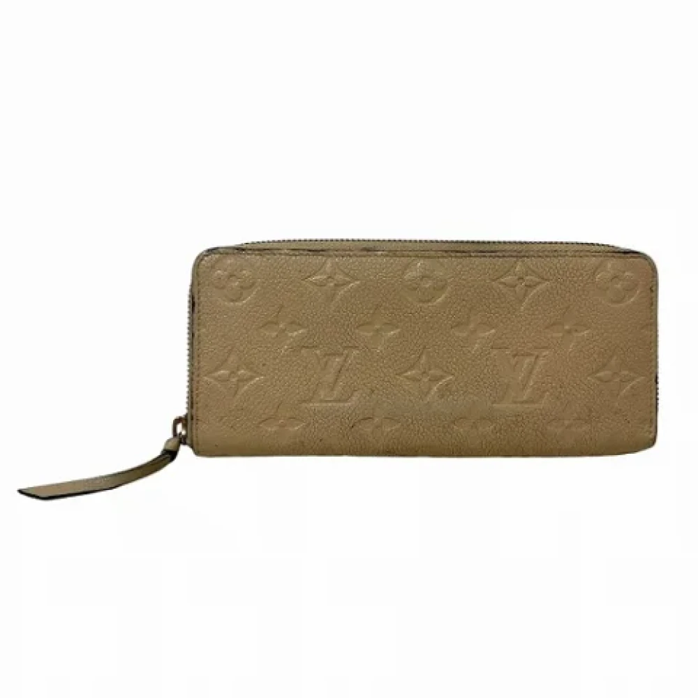 Louis Vuitton Vintage Pre-owned Canvas wallets Beige Dames