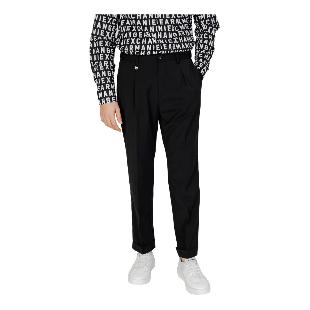 Antony Morato Zwarte broek met rits en knoopsluiting Black Heren