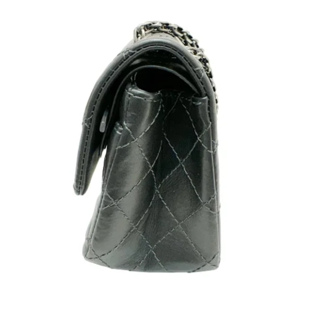 Chanel Vintage Pre-owned Fabric chanel-bags Gray Dames