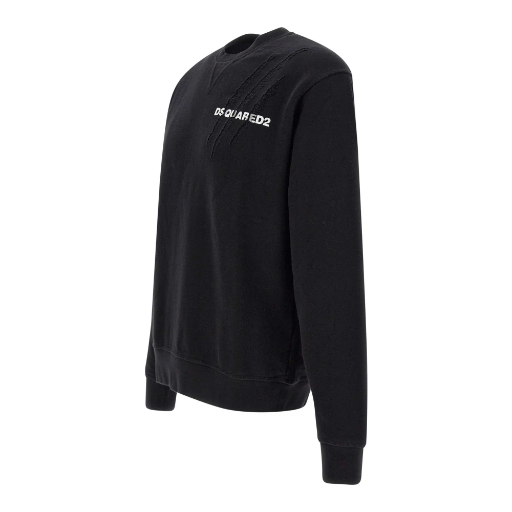 Dsquared2 Zwarte Sweaters voor Mannen Black Heren