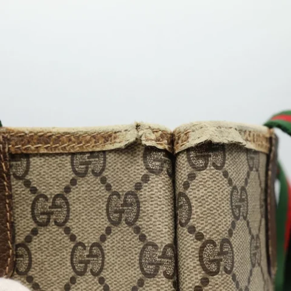 Gucci Vintage Pre-owned Leather totes Beige Dames