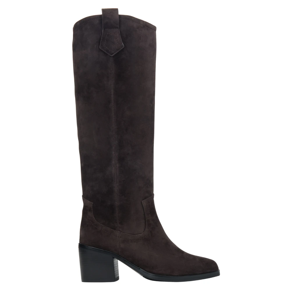 Estro Brown Cowboy & Biker Boots, Female, 6 Uk, High Cowboy Boots