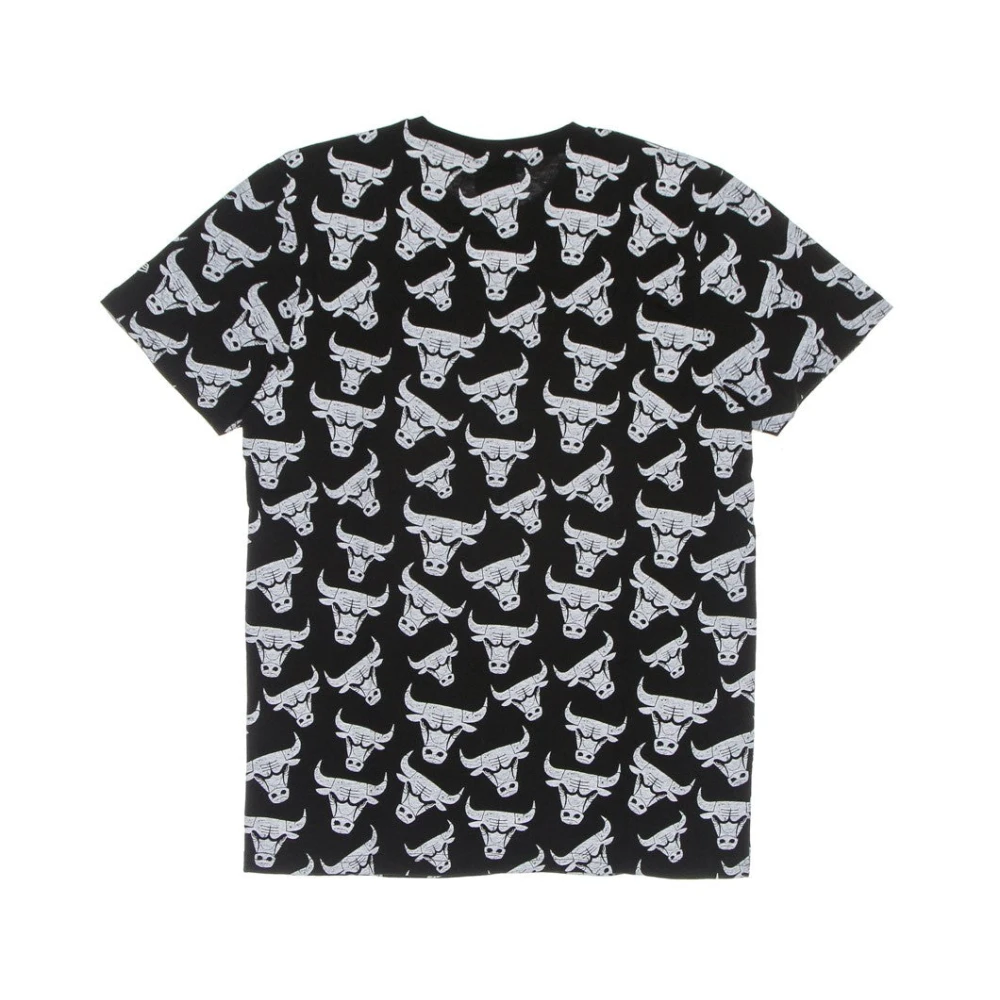 new era Chicago Bulls Logo Tee Zwart Black Heren