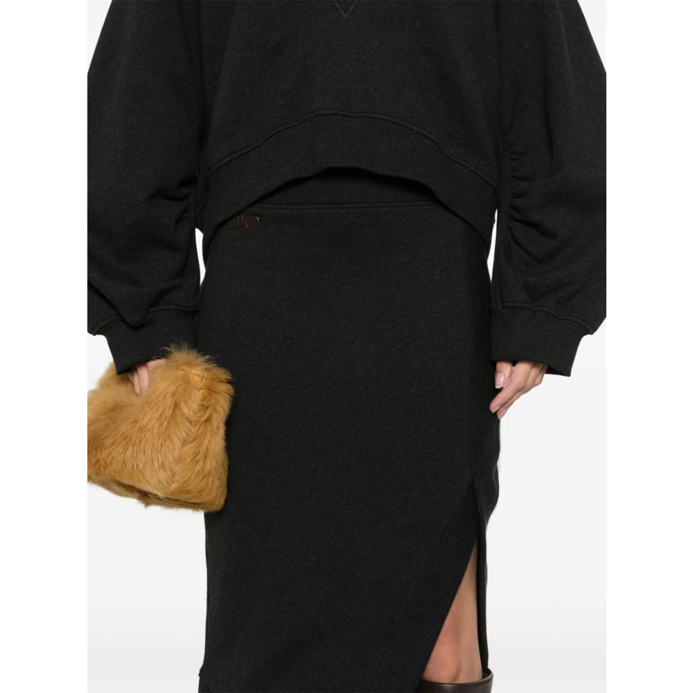 The Attico Zwarte en Bruine Rok Black Dames