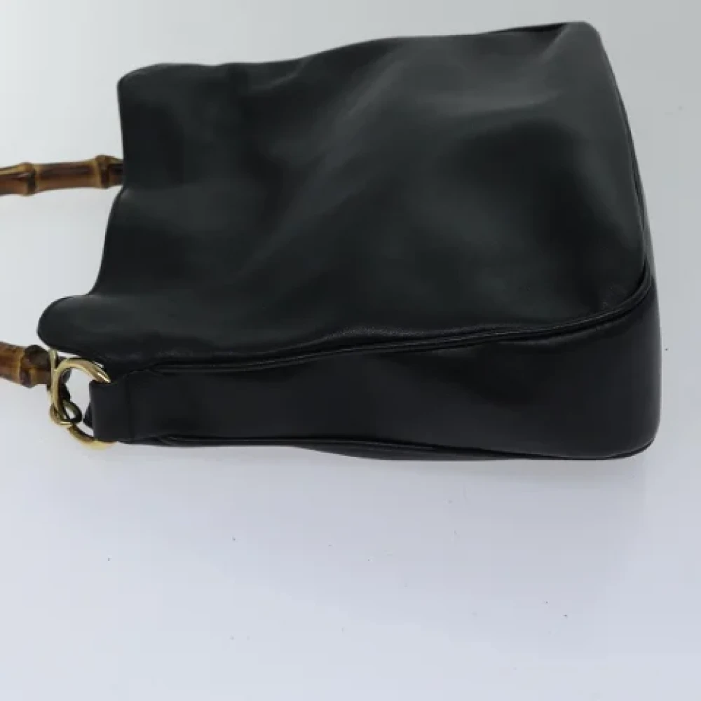 Gucci Vintage Pre-owned Leather handbags Black Dames