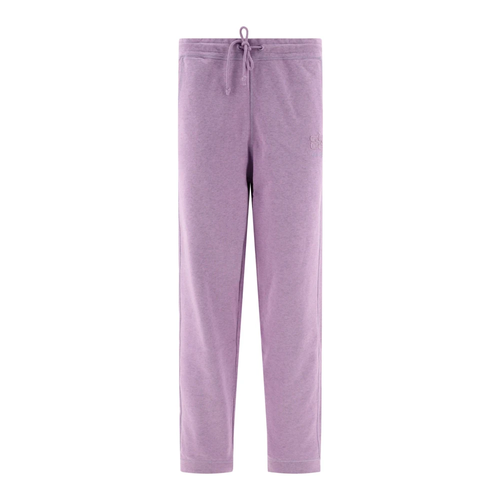 Ganni Women's Purple Sweatpants, L, Light Isoli Trousers