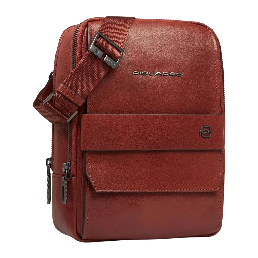 Piquadro Men's Brown Cross Body Messenger, One Size, Ipad®Mini Bag With Airpods® Pocket And Rfid Protection