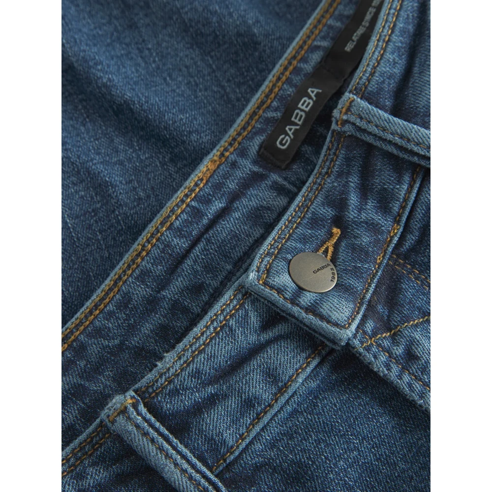 Gabba Losse Stretch Jeans in Blauw Blue Heren