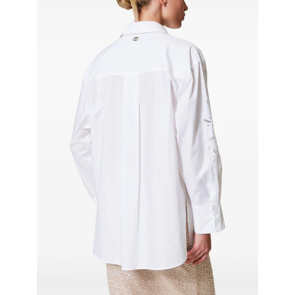 Twinset Witte Katoenen Overhemd Elegant Veelzijdige Stijl White Dames