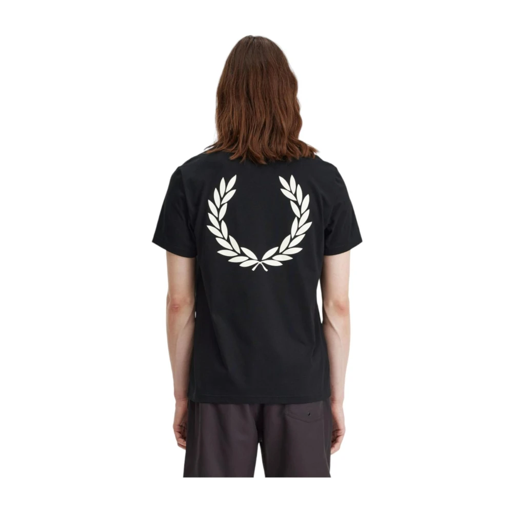 Fred Perry Klassiek Laurel Logo T-shirt Black Heren