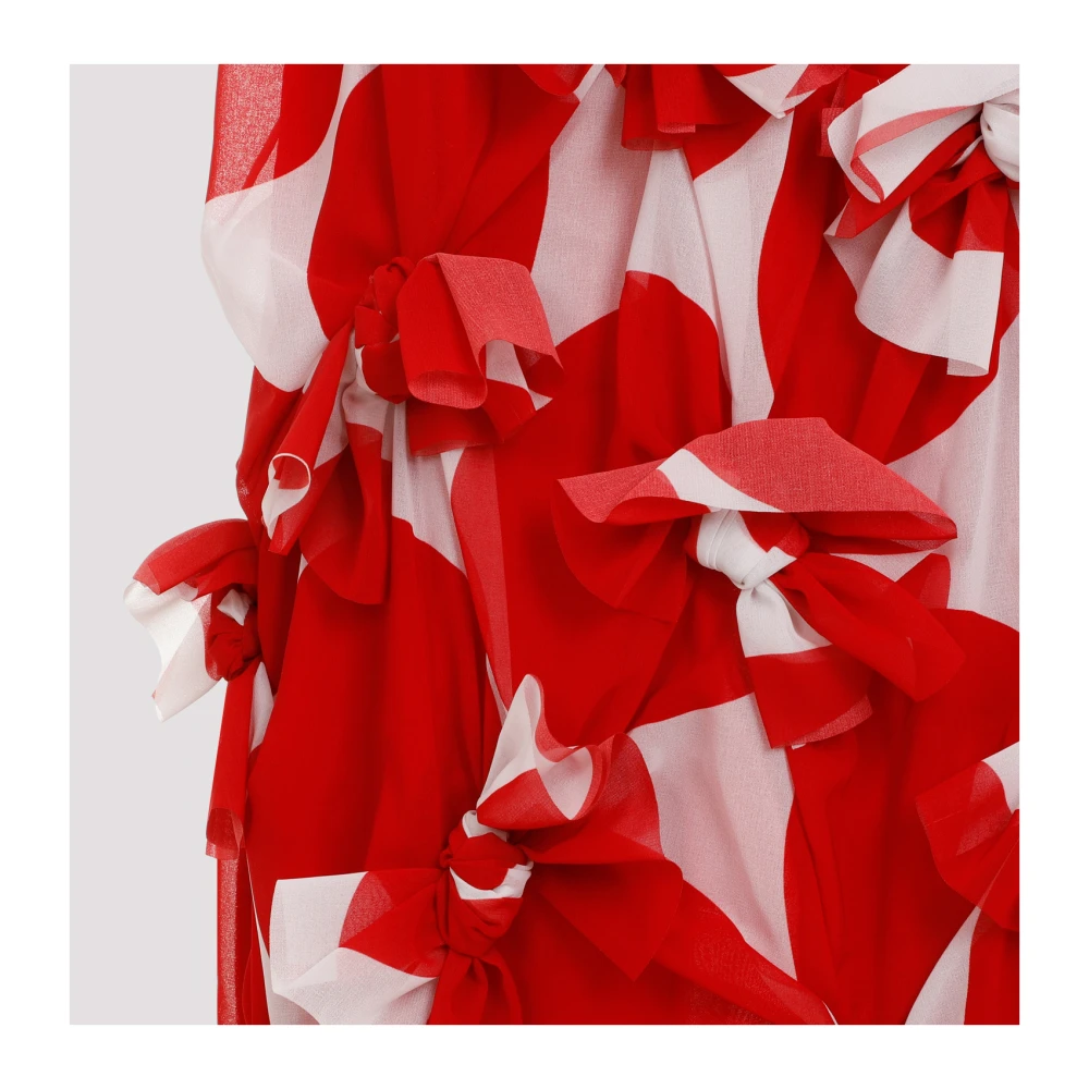 Comme des Garçons Rode Bloemenjurk Red Dames