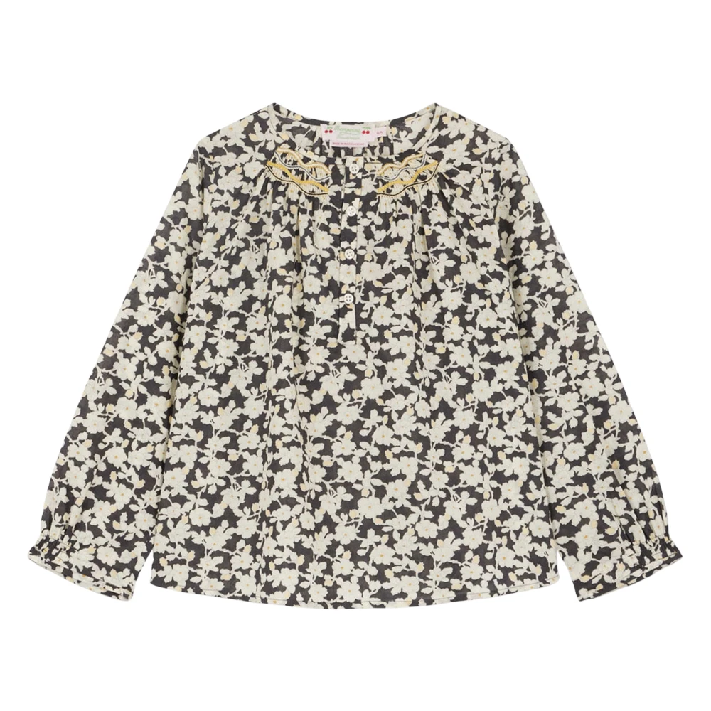 Bonpoint Girls Multicolor Floral Blouse - Kids Blouses - 4 Y - Kids
