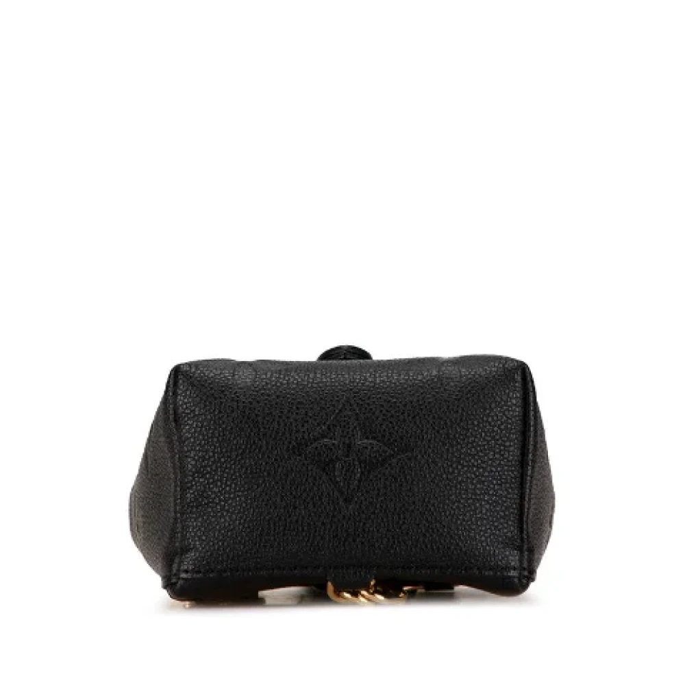 Louis Vuitton Vintage Pre-owned Leather backpacks Black Dames