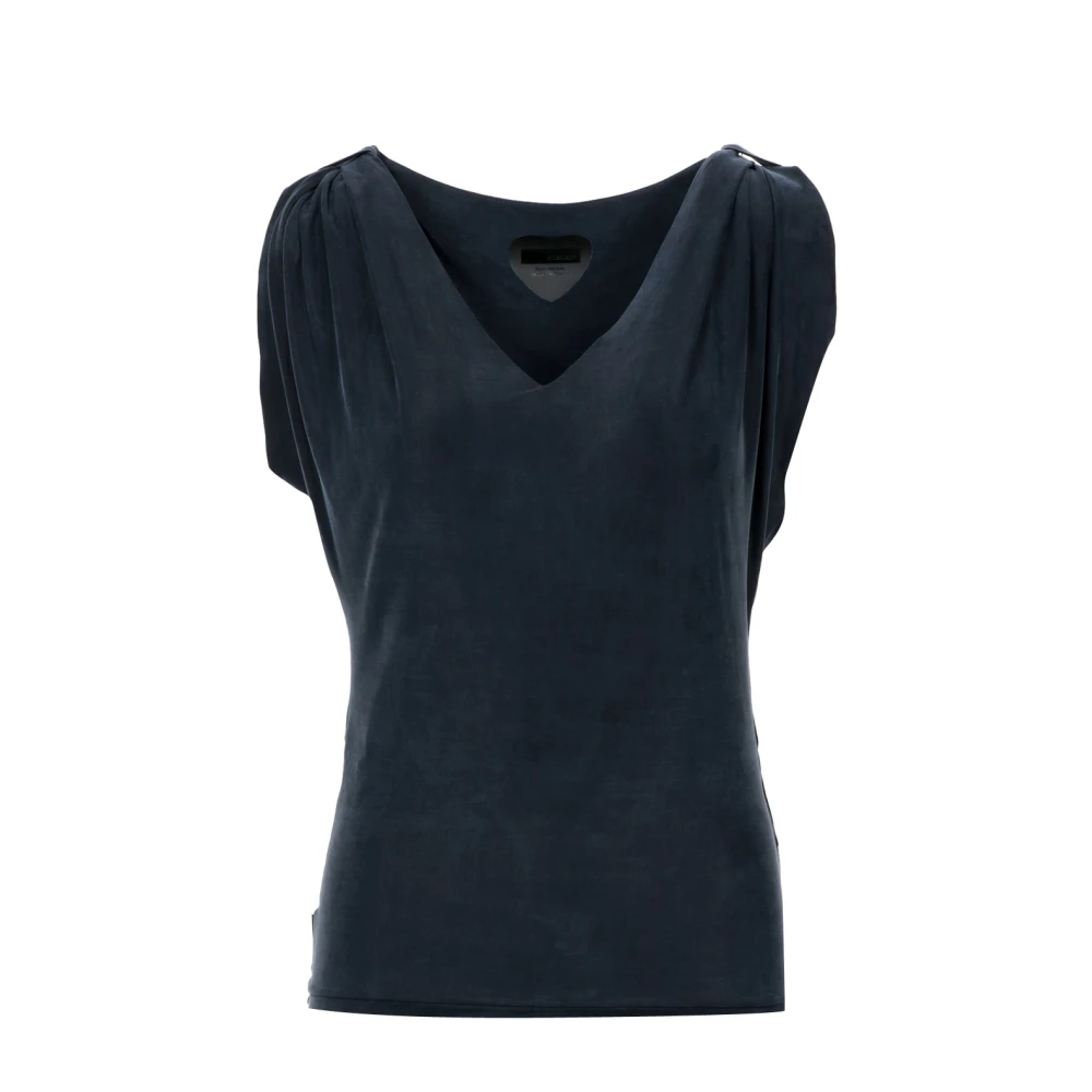 RRD Mouwloze technische top met V-hals Black Dames