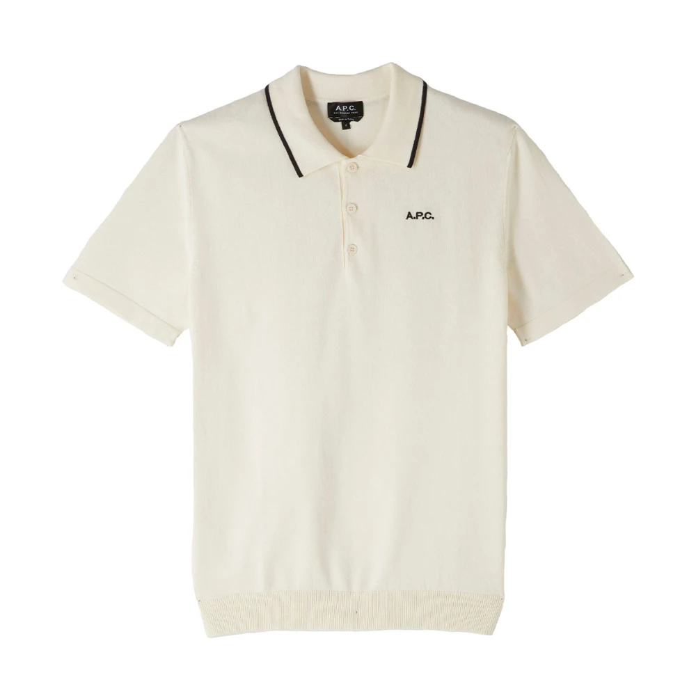 A.p.c. Klassieke Flynn Polo Shirt Beige Heren