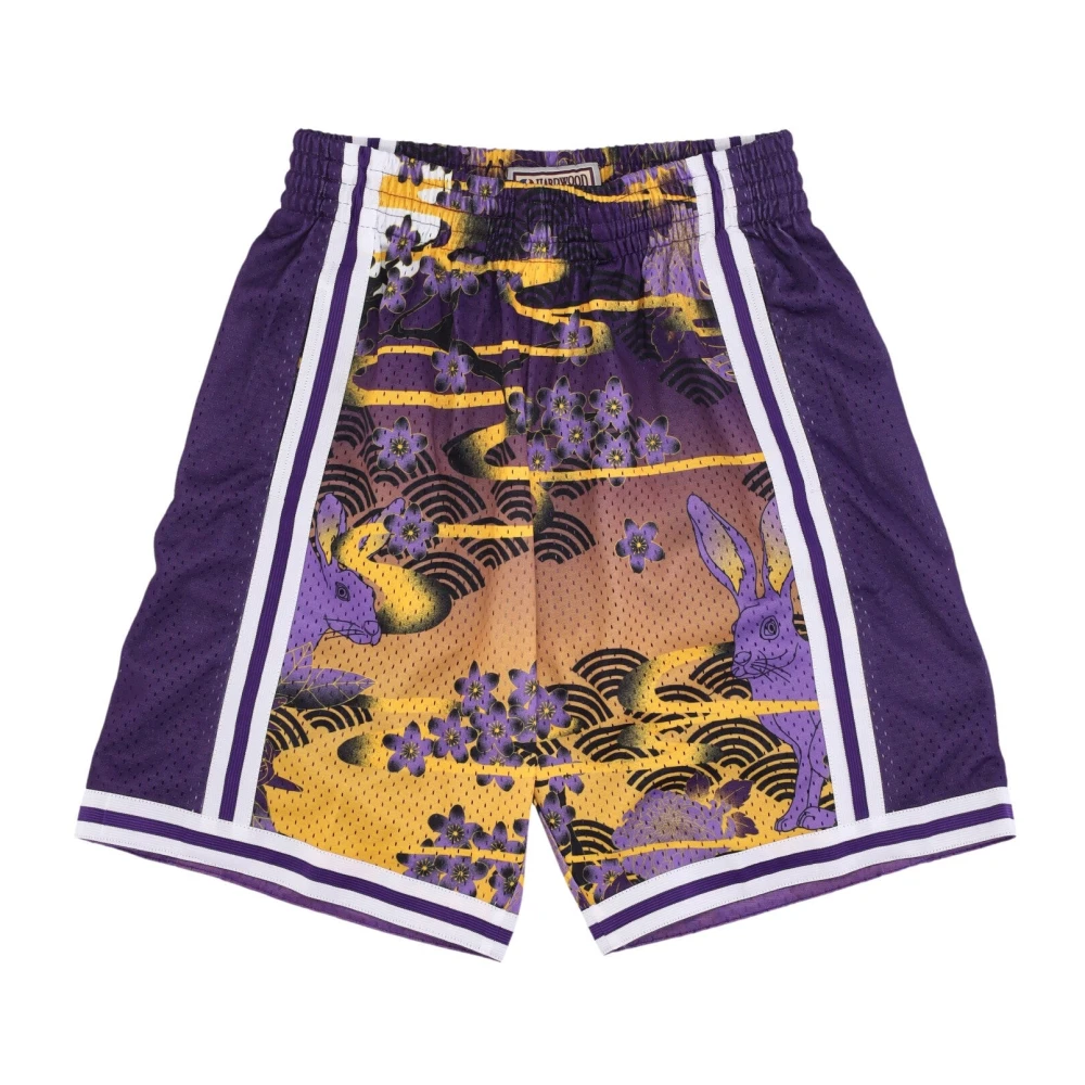 Mitchell & Ness NBA Swingman Shorts 1996 Los Angeles Lakers Multicolor Heren