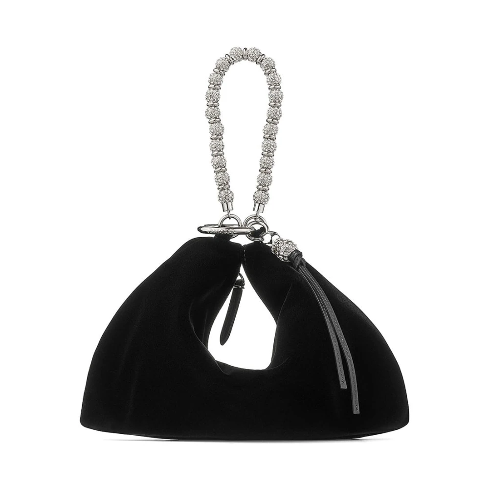 Jimmy Choo Zwart Zilver Callie Clutch Tas Black Dames