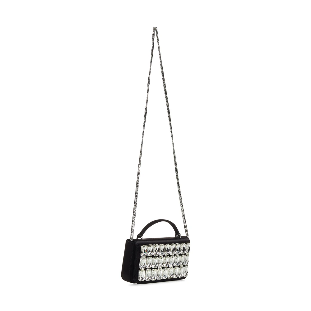 Moschino Zwarte tas met oversized kristallen Black Dames