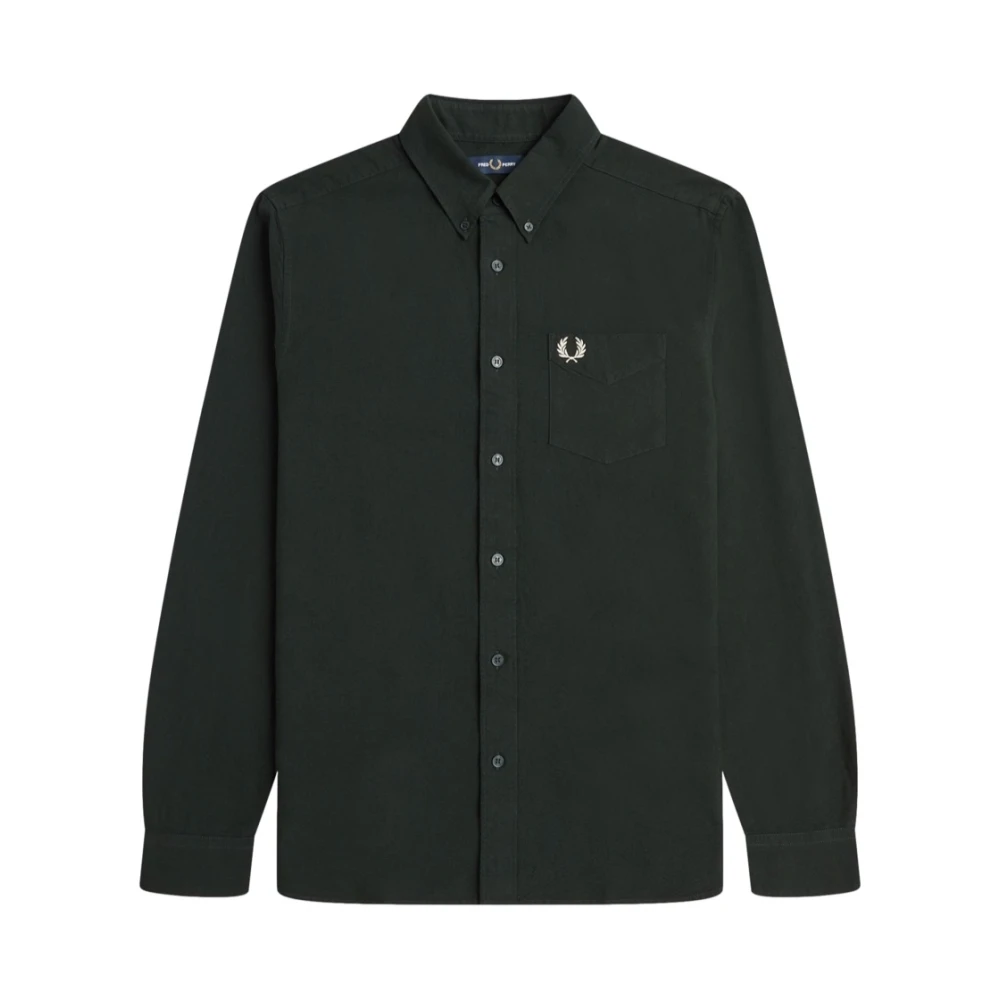 Fred Perry Oxford Overhemd Regular Fit Green Heren